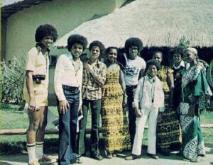 The Jackson 5 in Dakar, Senegal in 1974.